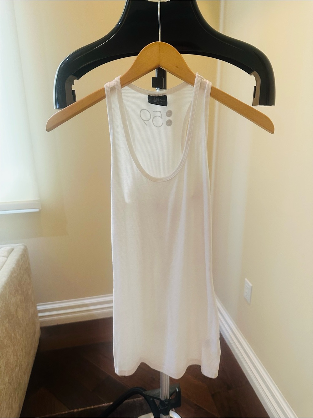Splits 59 White Ribbed Tank Top
